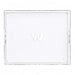 Washington Commanders Crate & Barrel NFL Large Rectangle Acrylic Decorative Tray with team logo on white acrylic