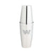 Washington Commanders Crate & Barrel Stainless Steel Boston Shaker with polished stainless steel finish