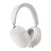 White Sonos Ace Wireless Headphones with Noise Cancellation angled view of the over-ear headphones showing the padded headband and both earcups on a white background