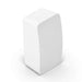 White Sonos Five Speaker angled view of the speaker standing upright in vertical orientation on a white background