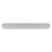 White Sonos Ray Sound Bar straight-on front view of the bar showing its perforated grille and small Sonos wordmark on a white background